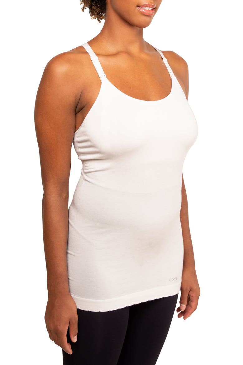 Racerback Nursing Tank, Alternate, color, EGGSHELL