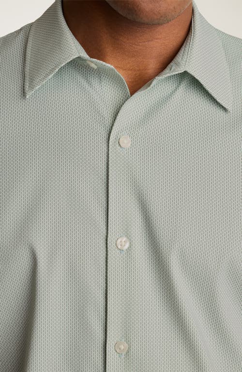 Bonobos Tech Slim Fit Geo Print Short Sleeve Button-up Shirt