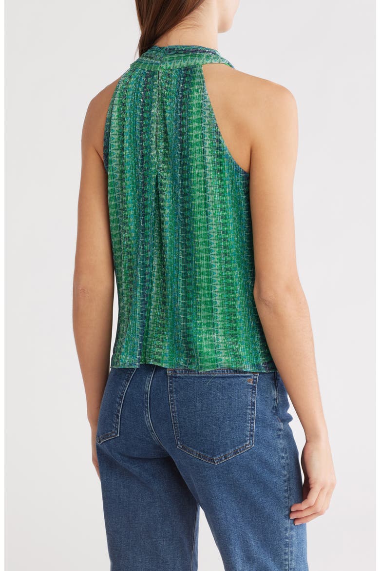 May Halter Neck Sleeveless Top, Alternate, color, MEADOW GREEN WAIKIKI