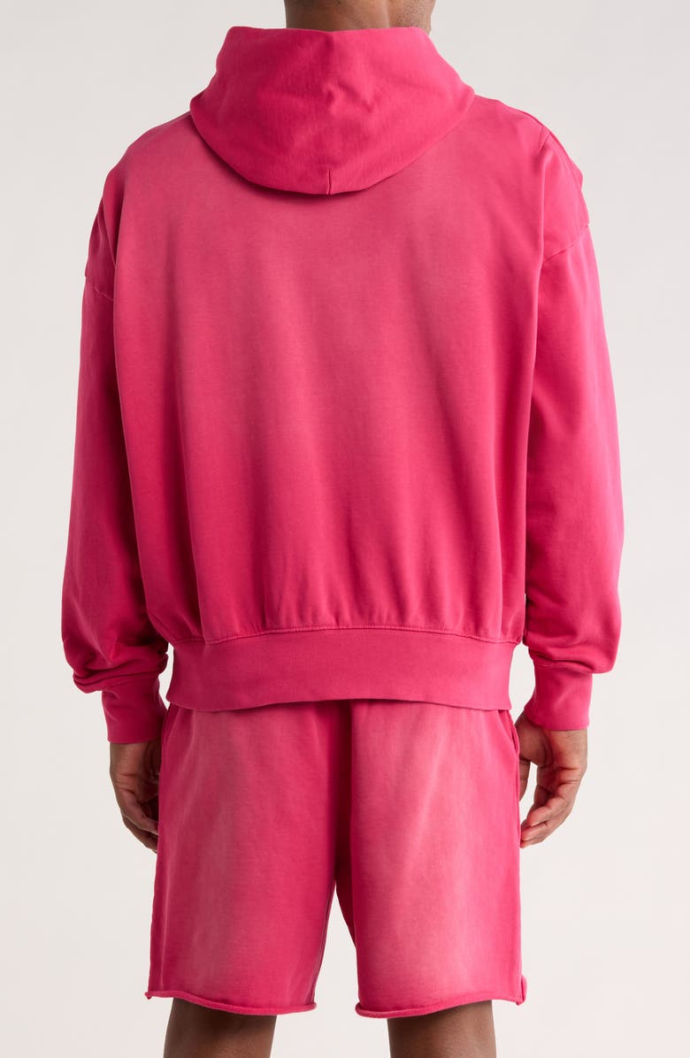 PURPLE BRAND Ombré Cotton Graphic Hoodie, Alternate, color, Red