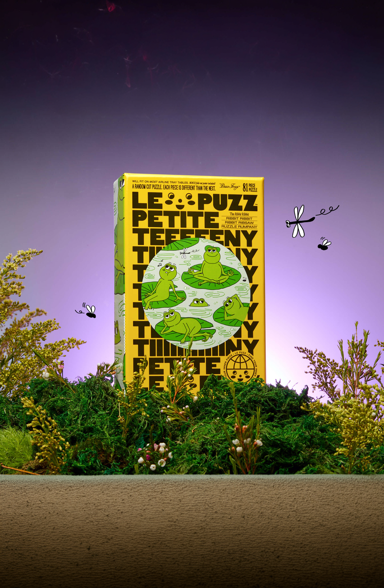 Le Puzz Peace Frogs 81 Piece Mini Puzzle, Alternate, color, NO COLOR