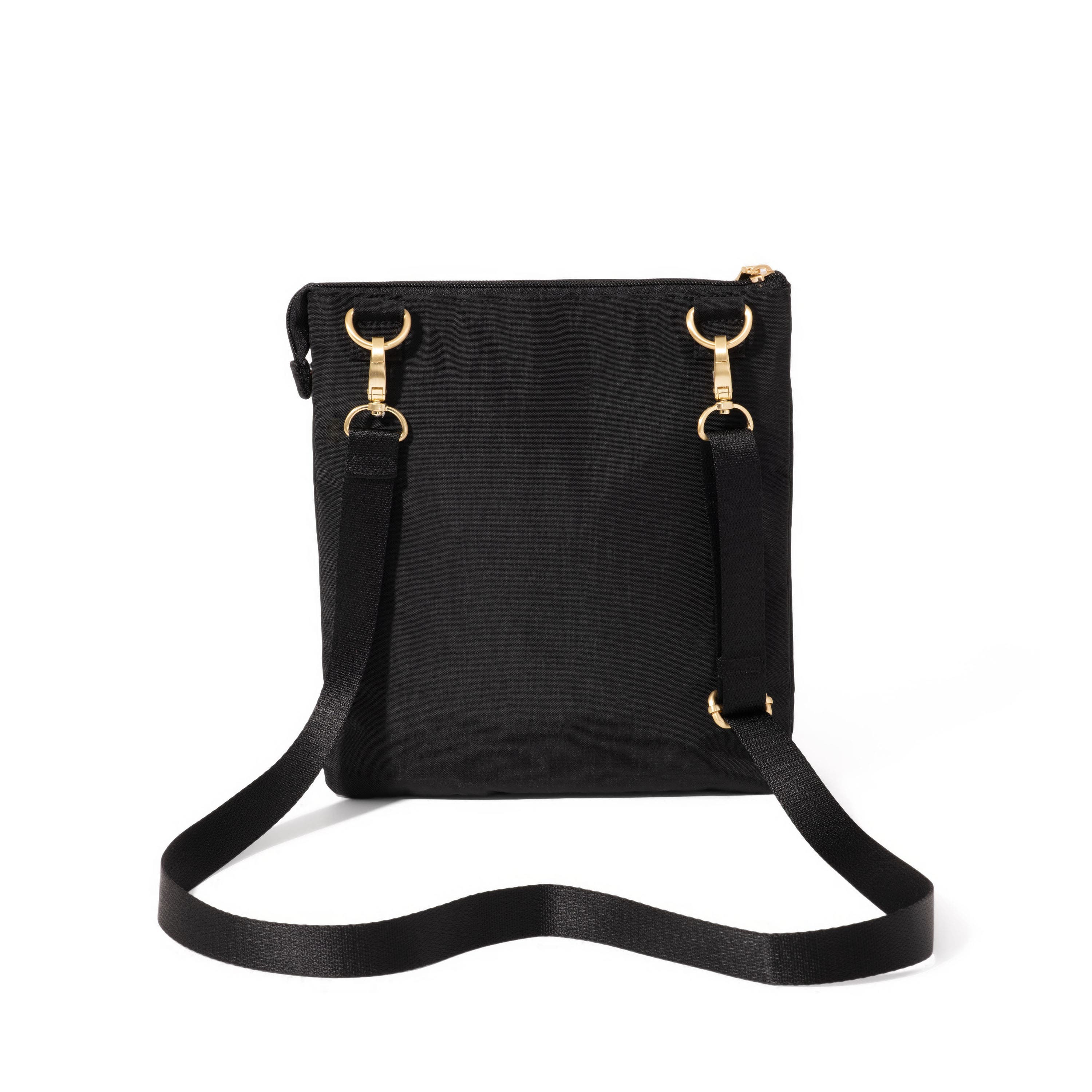 Out And About Crossbody Bag, Alternate, color, Black with Gold Hardware
