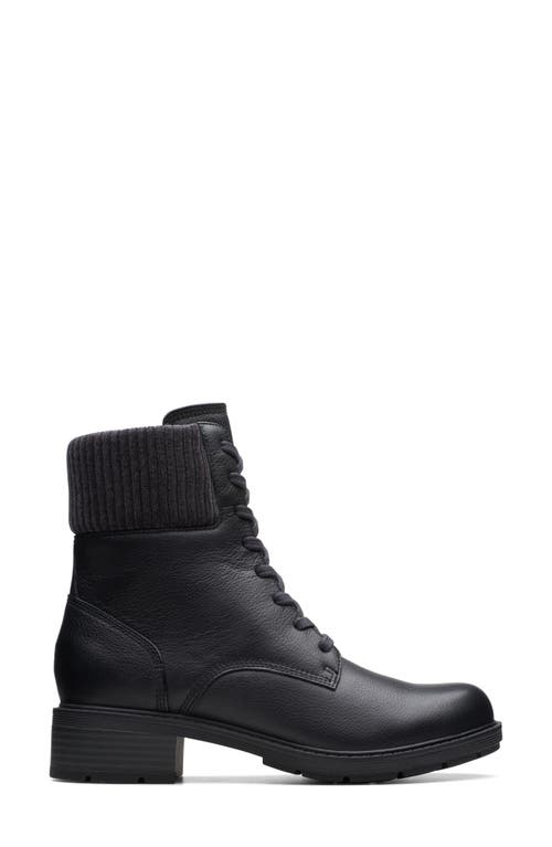 Clarks Hearth Sky Leather Combat Boot In Multi
