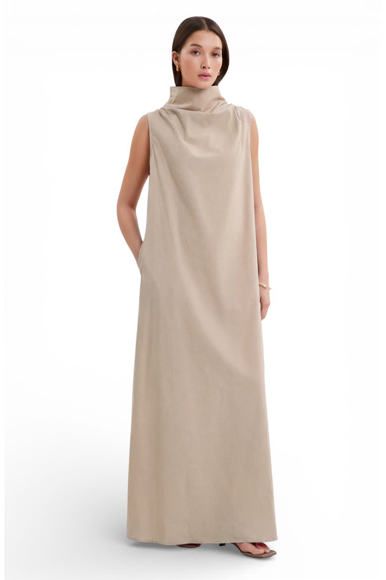Minna Sleeveless Maxi Dress, Alternate, color, SAND