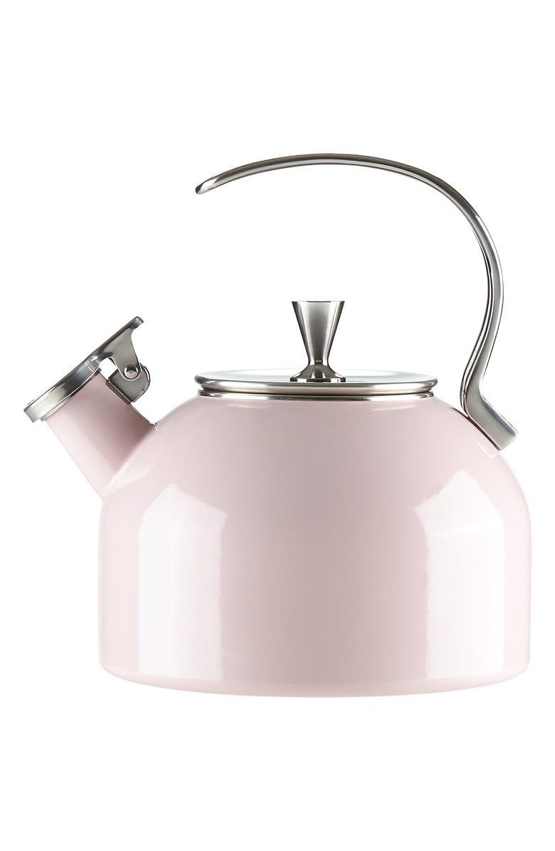 Kate Spade New York blush tea kettle, Main, color, 