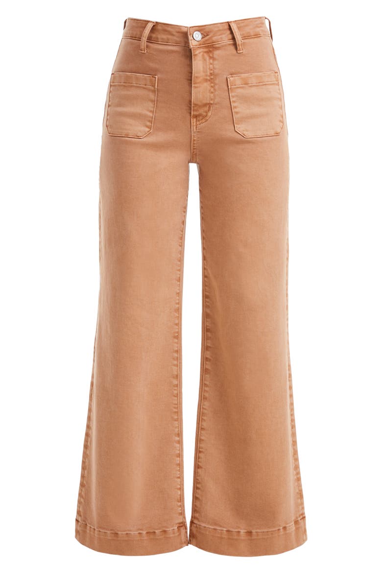 Luna High Waist Wide Leg Jeans, Alternate, color, MACCHIATO