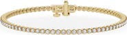 Jennifer Fisher 18K Gold Round Lab Created Diamond Tennis Bracelet - 1.48 ctw