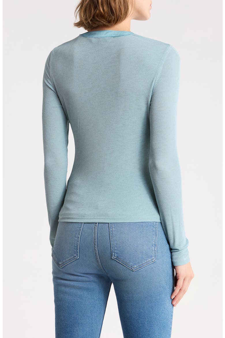 Drexler Knit Henley Top, Alternate, color, ANTIQUE BLUE