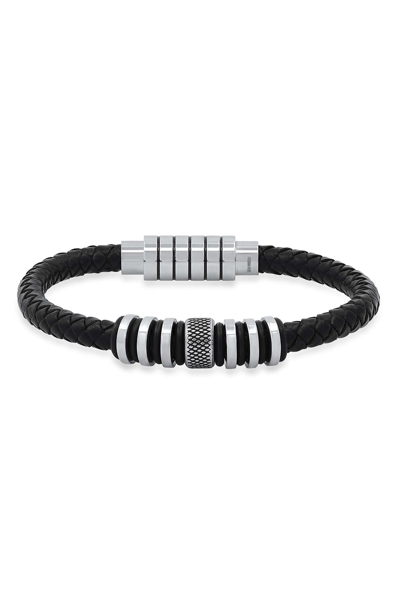 Men's Braided Leather Bracelet