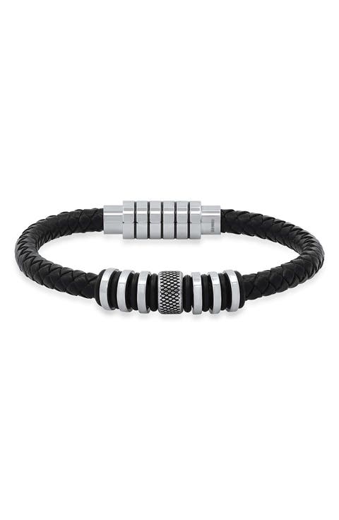 Men's Braided Leather Bracelet