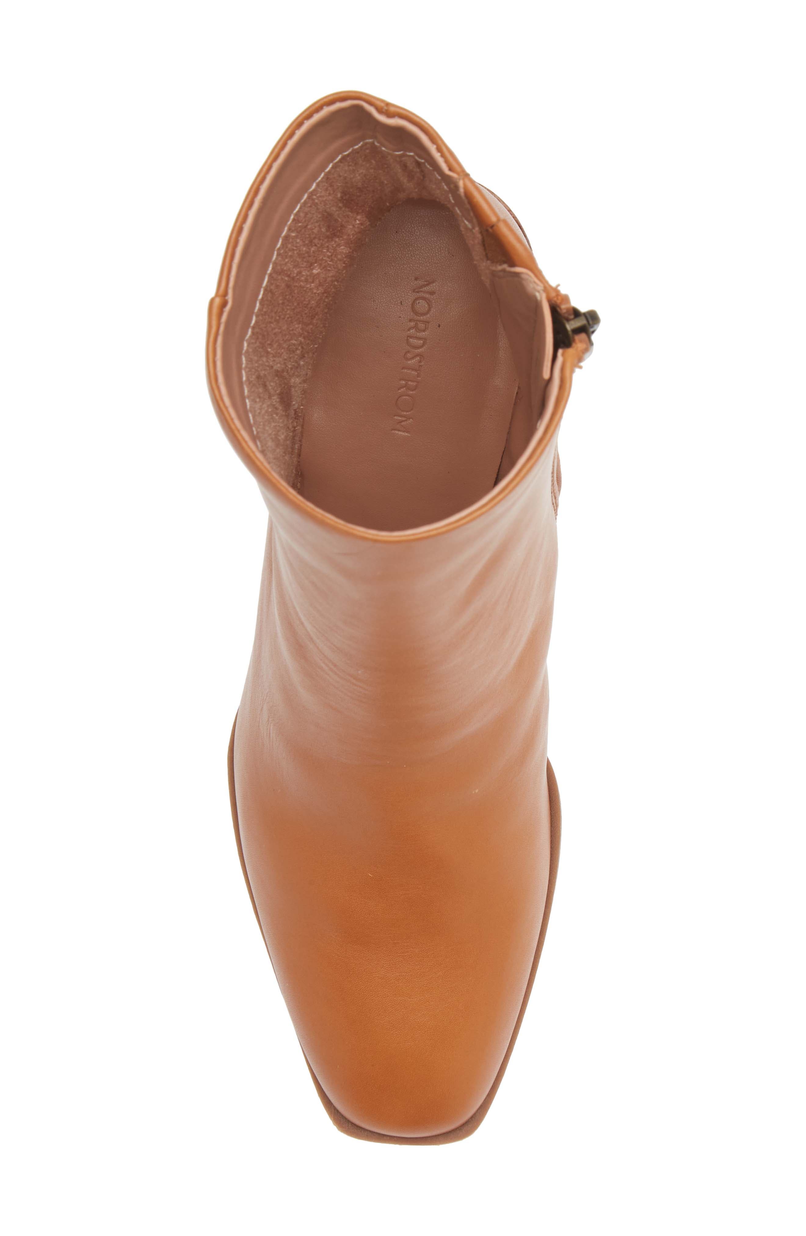 Vanna Bootie, Alternate, color, BROWN SADDLE LEATHER