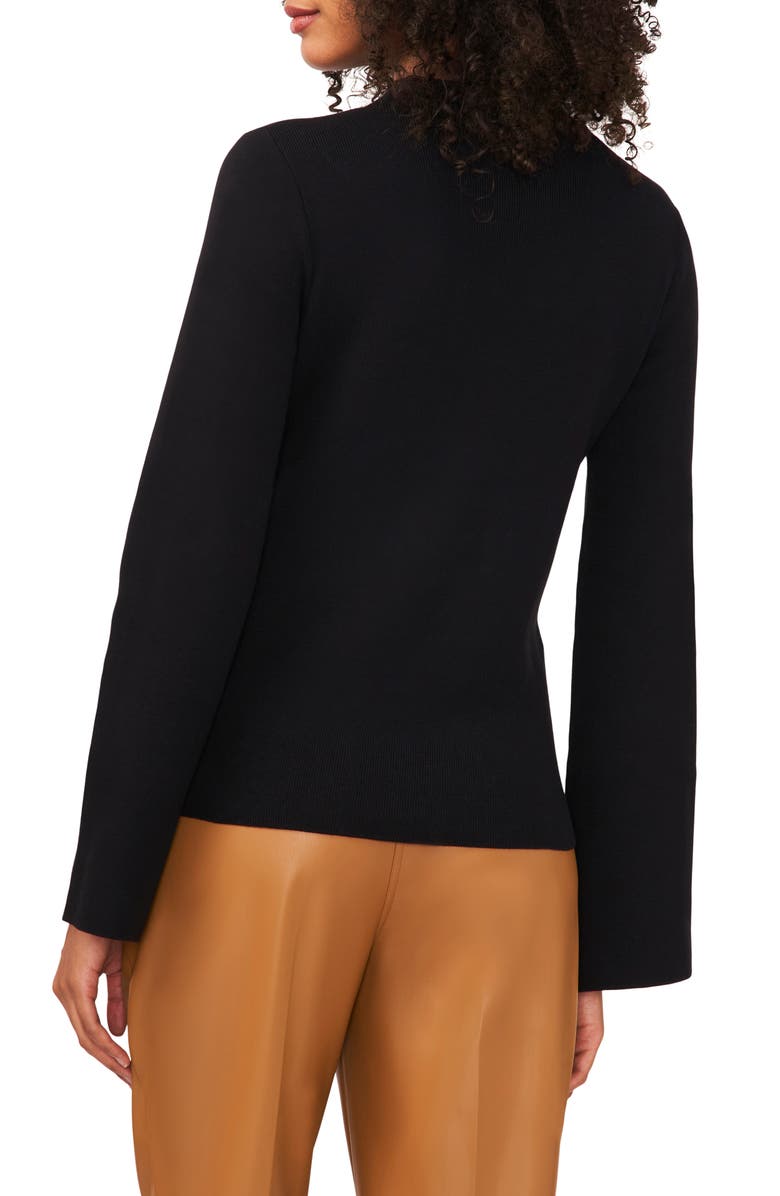 Halogen<sup>®</sup> Funnel Neck Cotton Blend Sweater, Alternate, color,