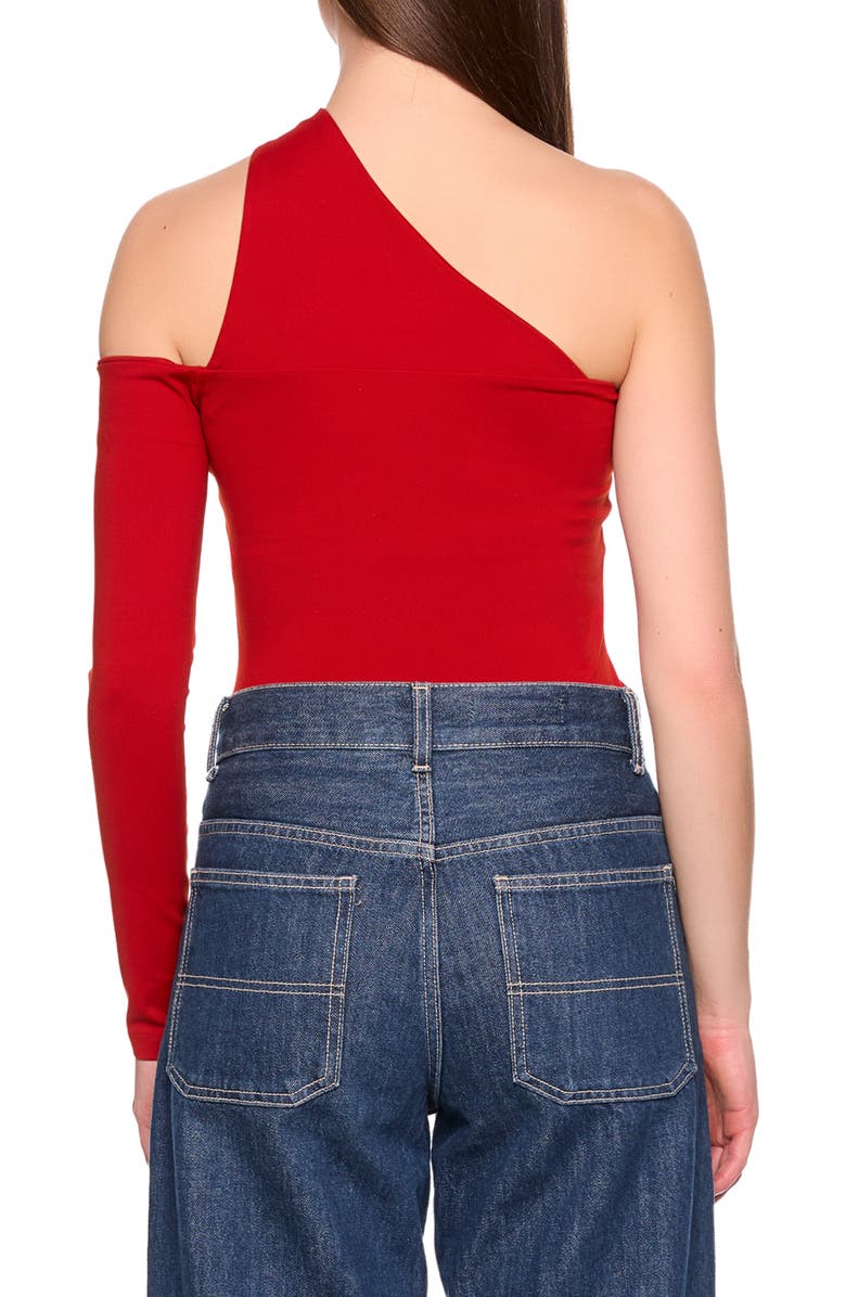 Susana Monaco Cutout One-Shoulder Top, Alternate, color, Falling Leaf