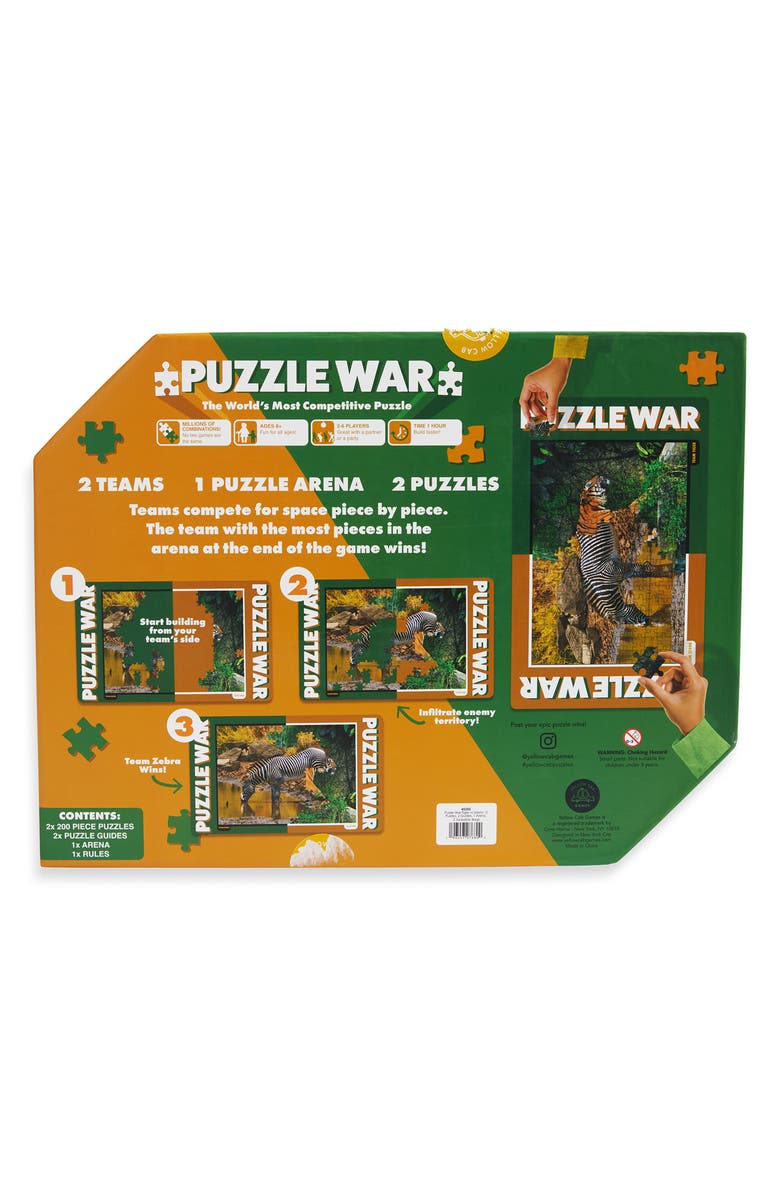 Core Home Puzzle War Tiger Vs. Zebra, Alternate, color, Multi