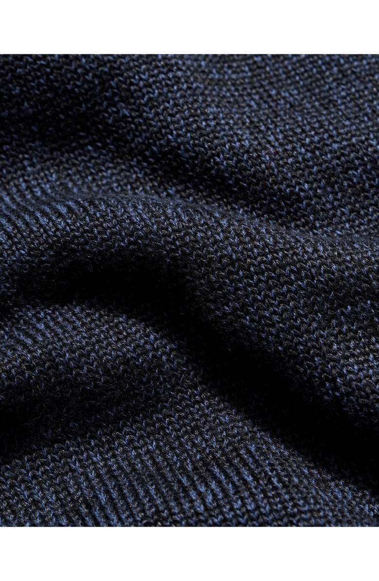 Billy Reid Linen & Cotton Track Zip Cardigan, Alternate, color, Navy