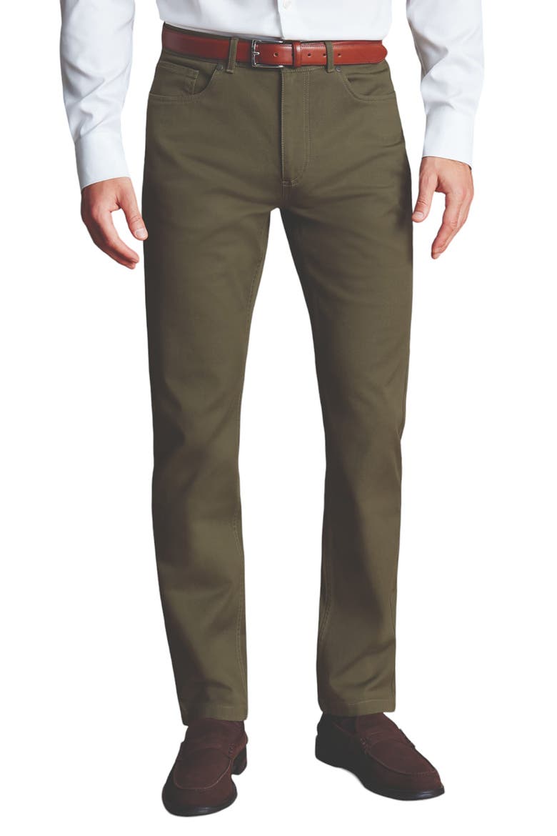 Slim Fit 5 Pocket Jeans, Main, color, Olive Green