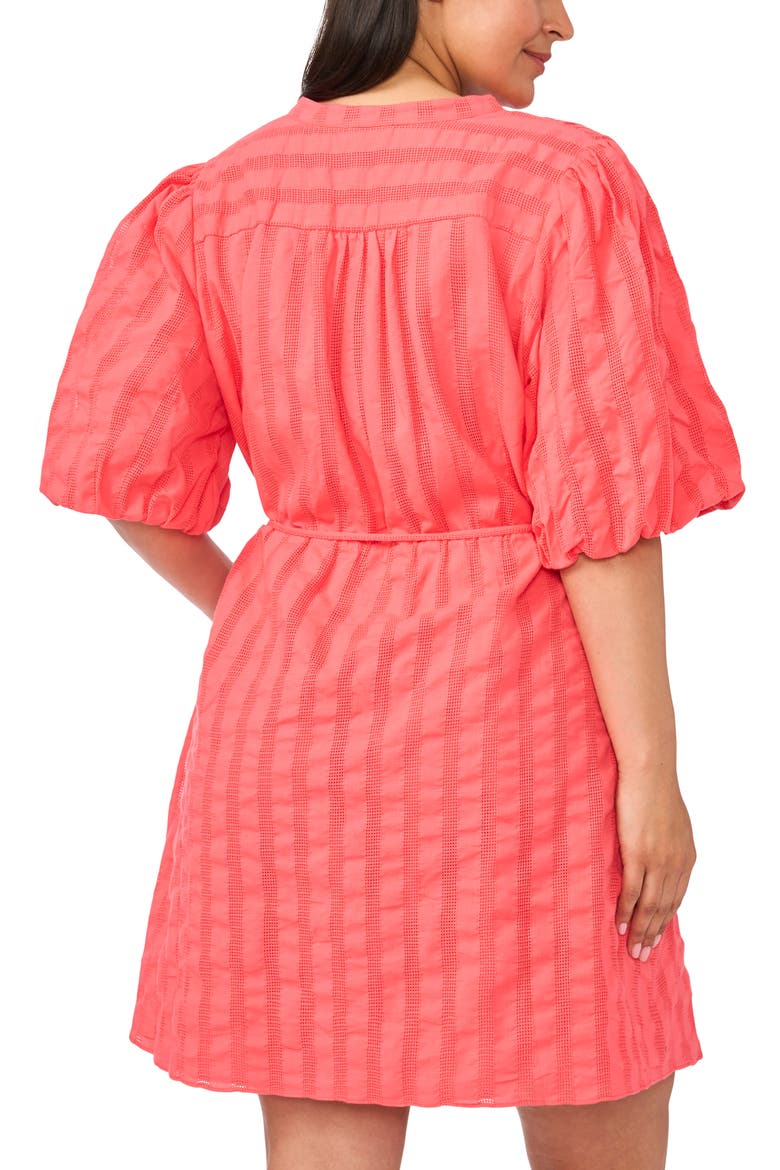 Embroidered Cotton Dress, Alternate, color, CALYPSO CORAL