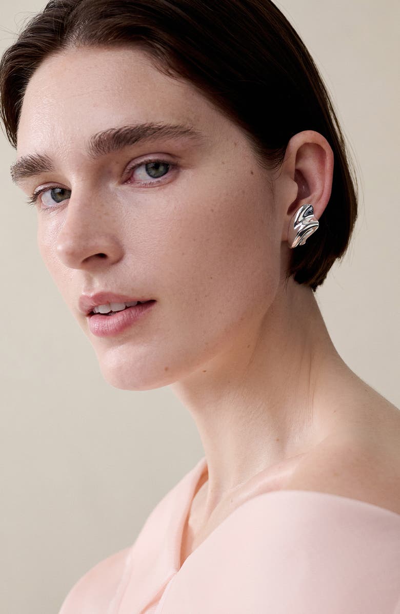 Jenny Bird Portia Earrings, Alternate, color, High Polish Silver