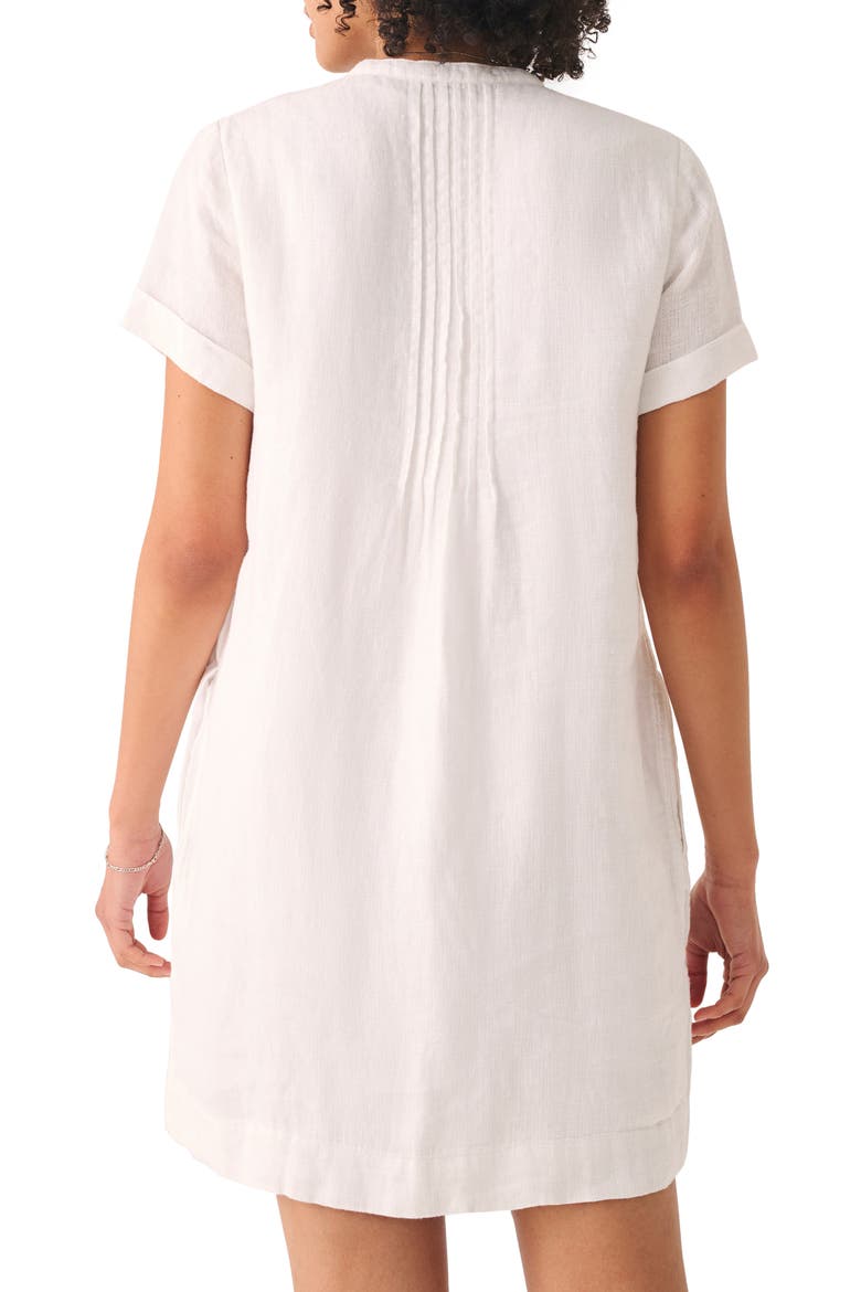 Gemina Linen Dress, Alternate, color, WHITE