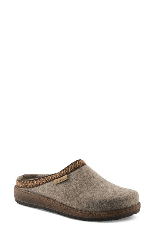 Flexus By Spring Step Snuggee Wool Clog In Gray