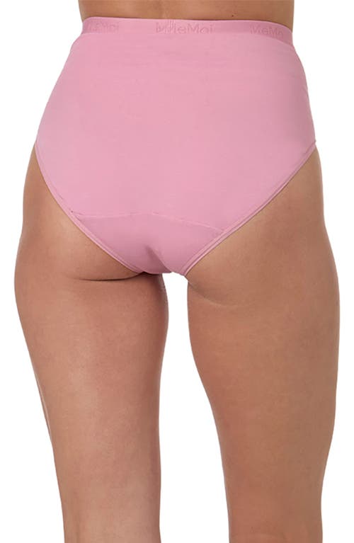 Memoi Stretch Cotton 3-pack Briefs In Pink