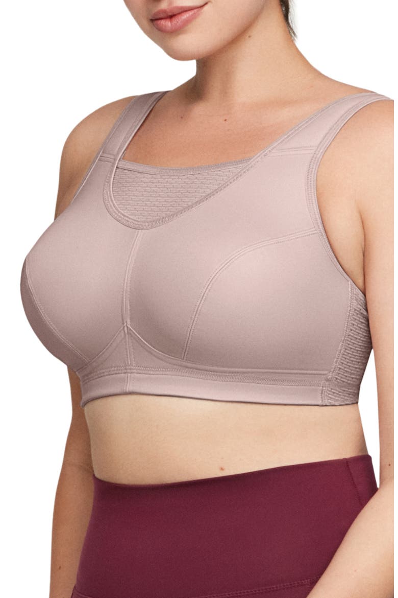 No-Bounce Camisole Elite Sports Bra, Alternate, color, ROSE TAN