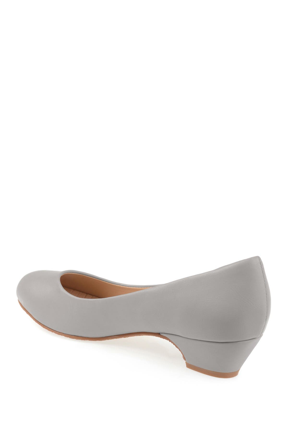 Journee Collection Saar Round Toe Pump - Narrow Width, Alternate, color, Grey