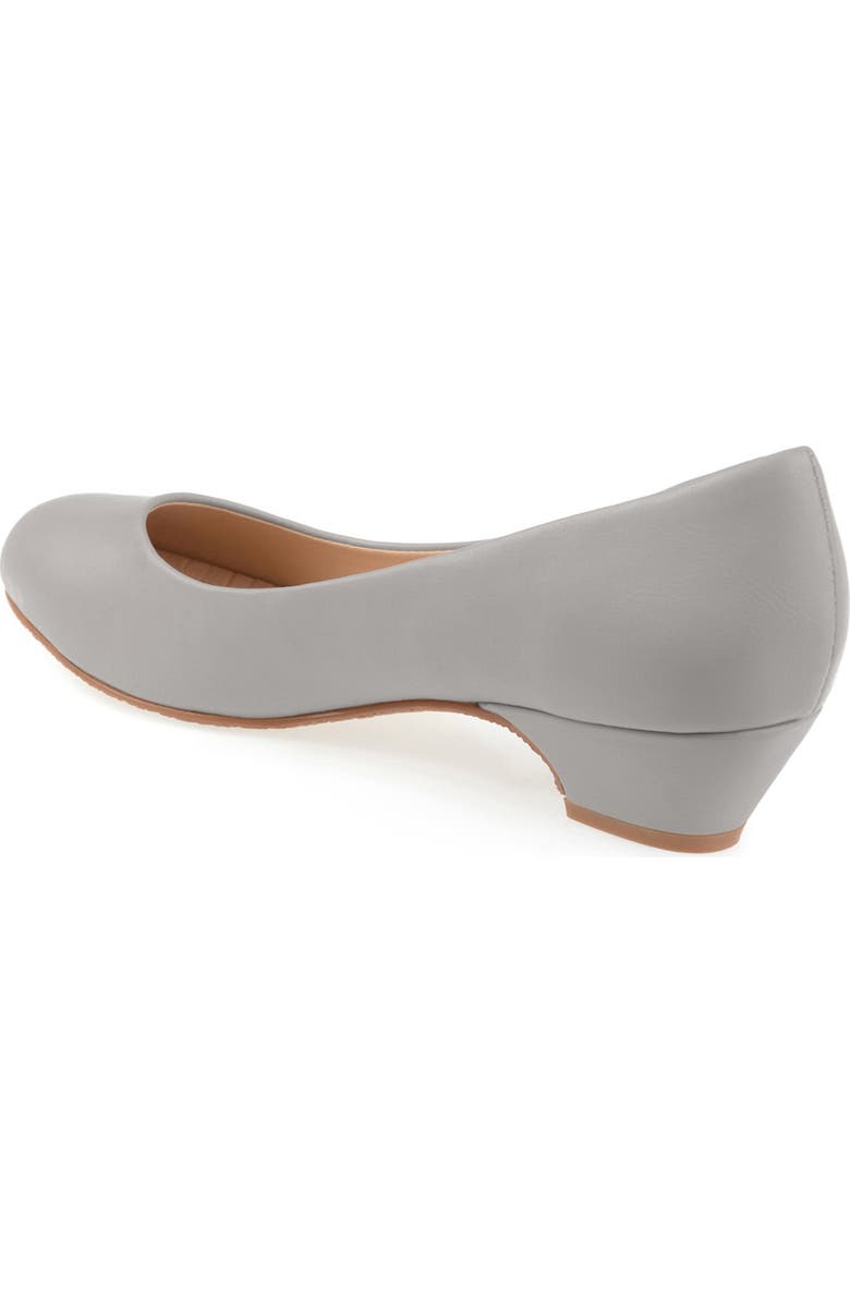 Journee Collection Saar Round Toe Pump - Narrow Width, Alternate, color, Grey