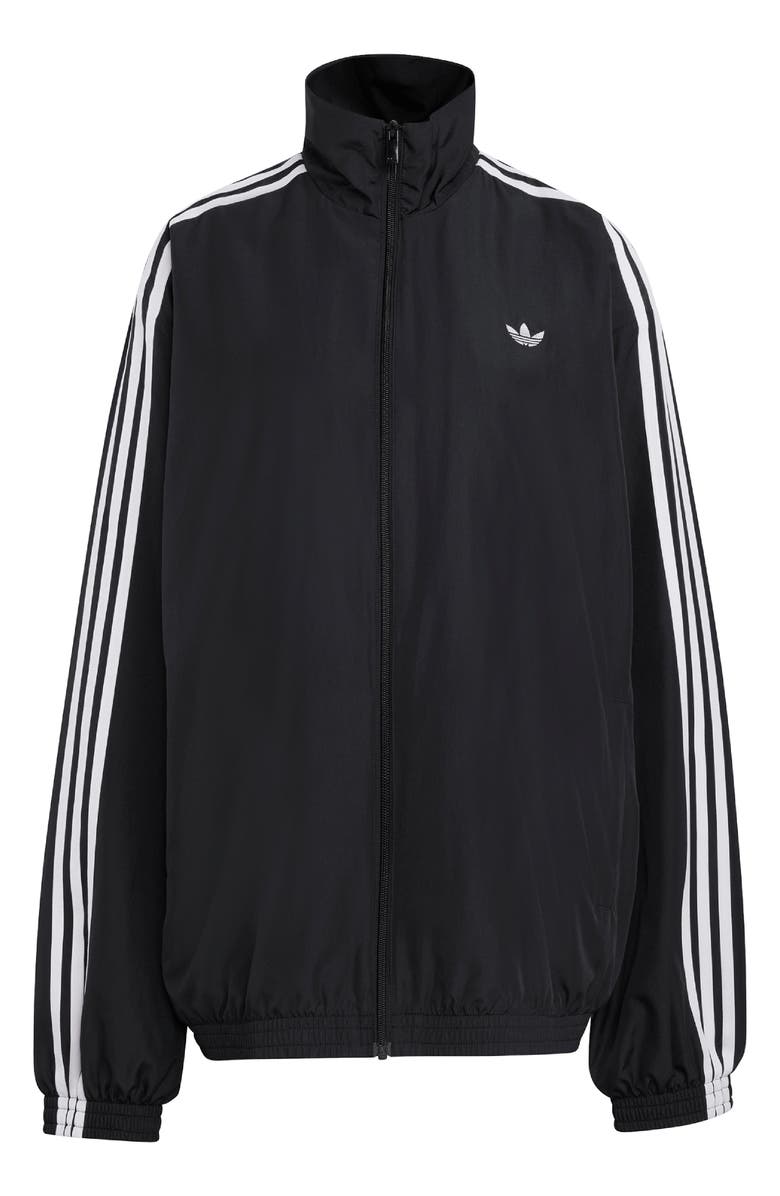 adidas Originals Firebird Recycled Polyester Track Jacket, Alternate, color, Black/ White