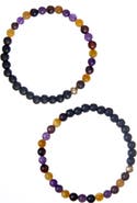 The Healer’s Collection Men's N19 Anxiety-Free Set of 2 Healer's Bracelets