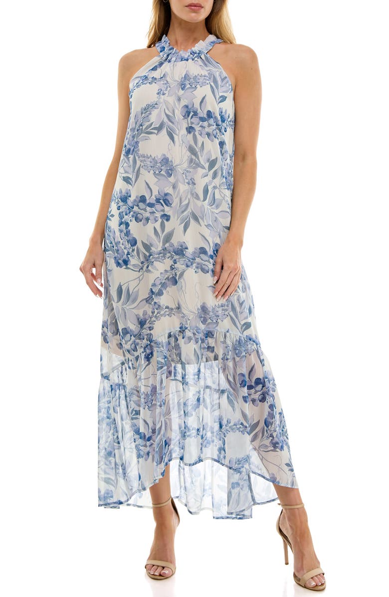 Halter High-Low Maxi Dress