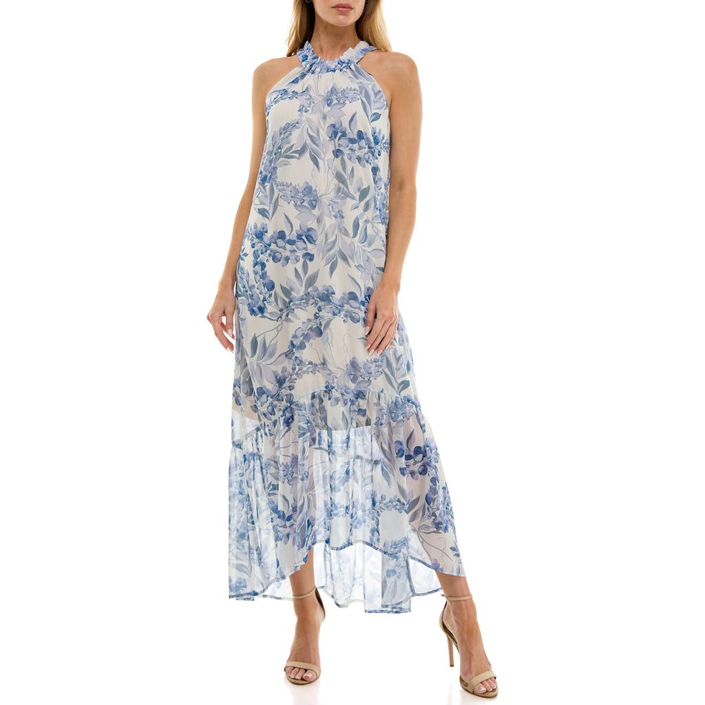 Shop Socialite Halter High-low Maxi Dress
