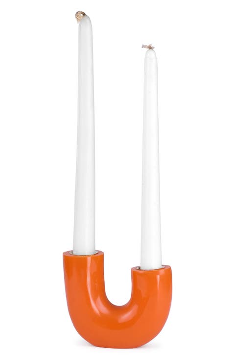 Modern U-Shape Resin Candle Holder