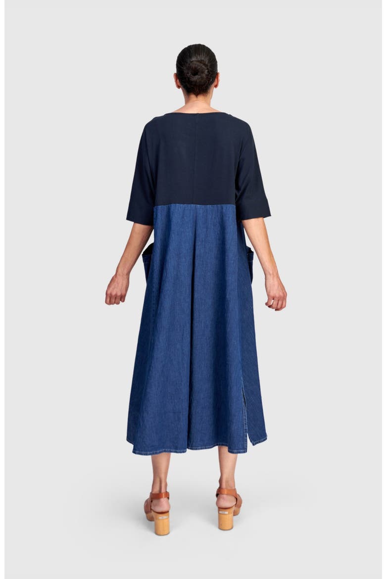 Amelia A-Line Dress, Alternate, color, Denim