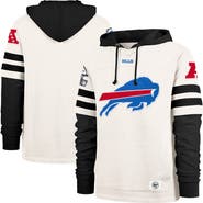'47 Men's '47 Cream Buffalo Bills Split Zone Cornerback Duo Lacer Hoodie