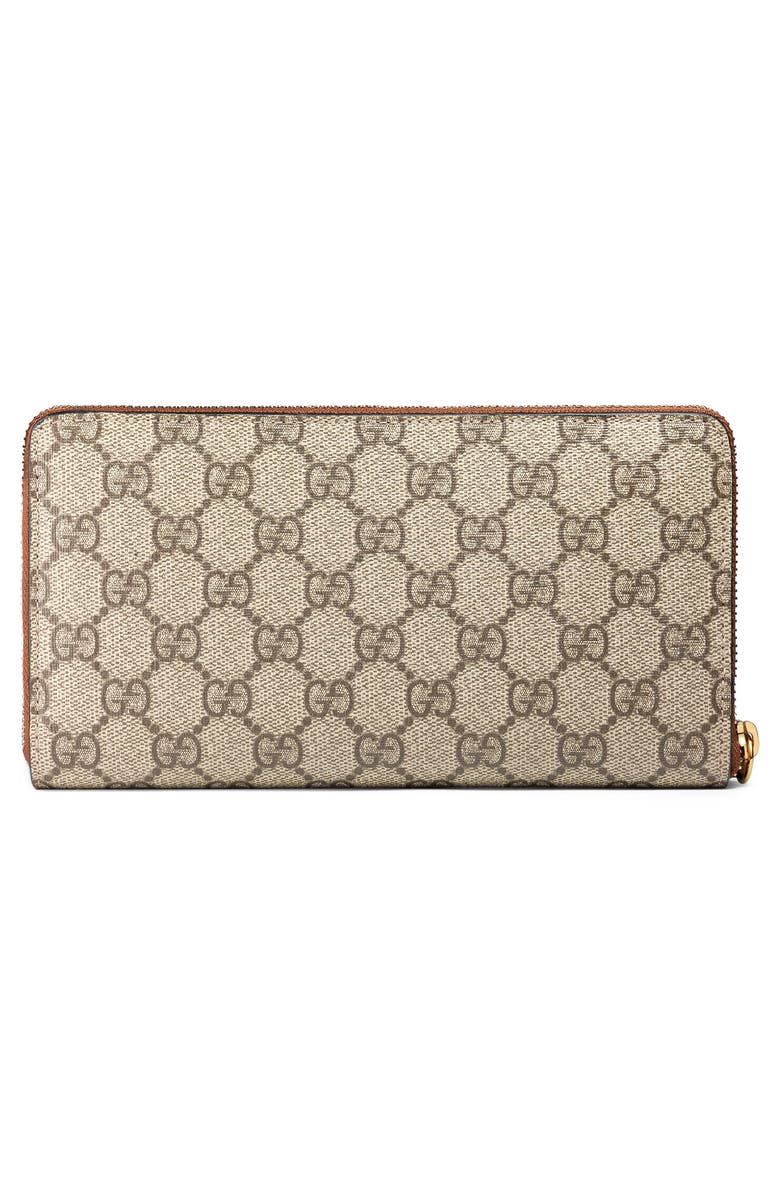 Gucci Linea GG Supreme Canvas Zip Around Wallet, Alternate, color,