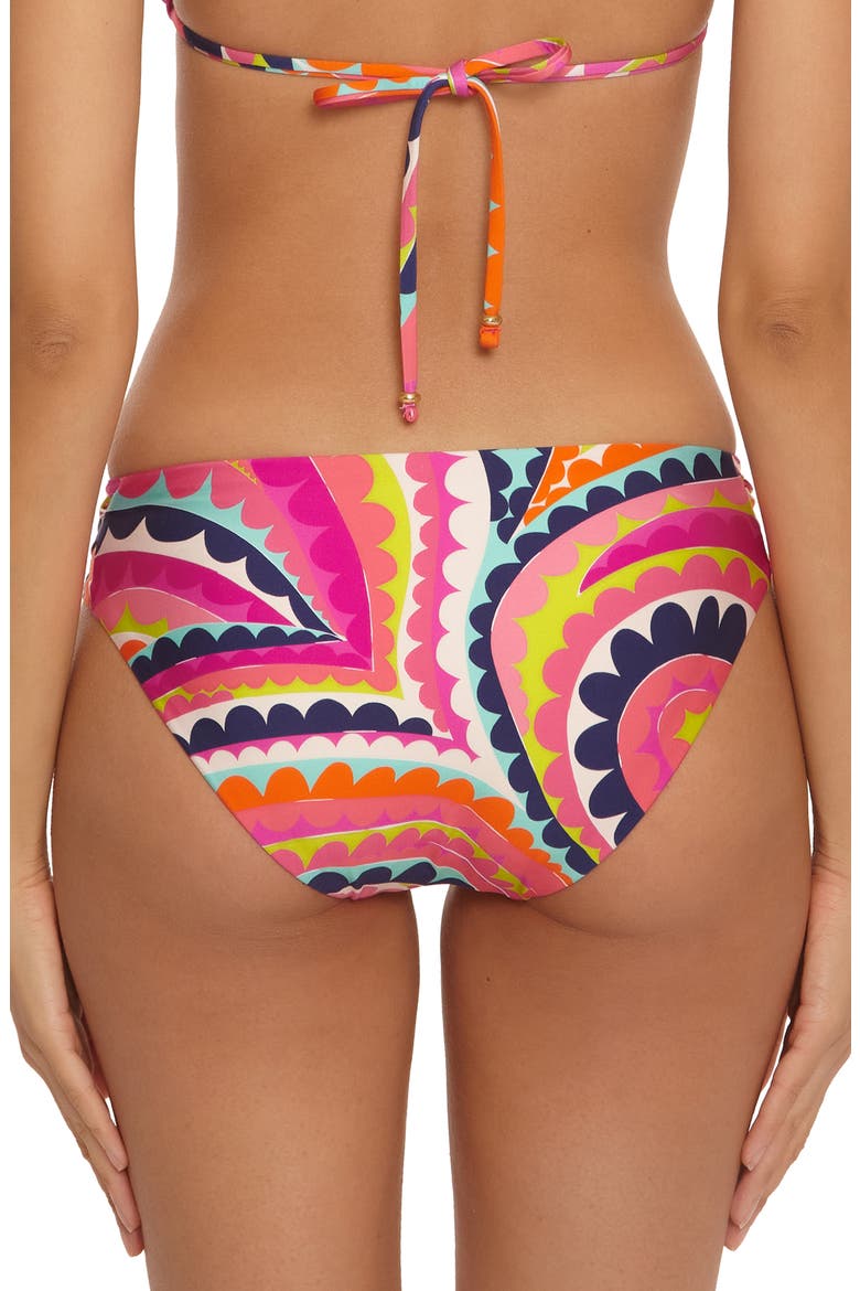 Aphrodite Side Tab Hipster Bikini Bottoms, Alternate, color, MULTI