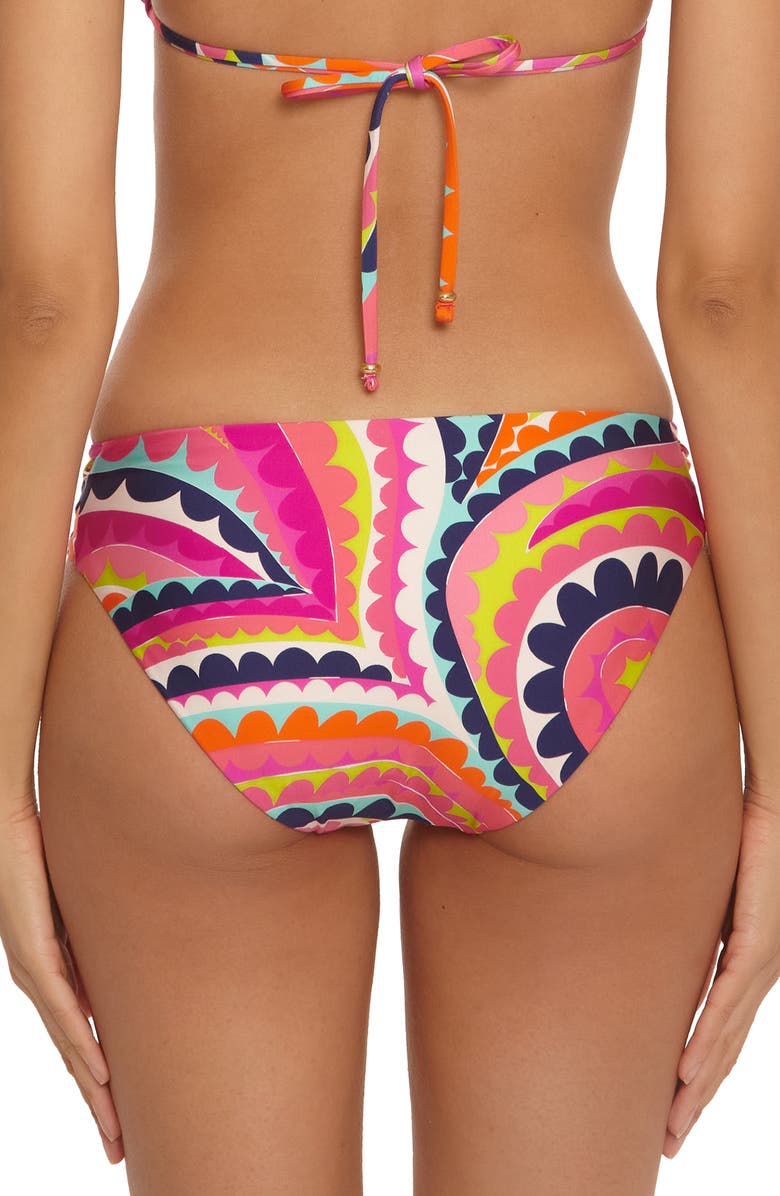 Trina Turk Aphrodite Side Tab Hipster Bikini Bottoms, Alternate, color, 