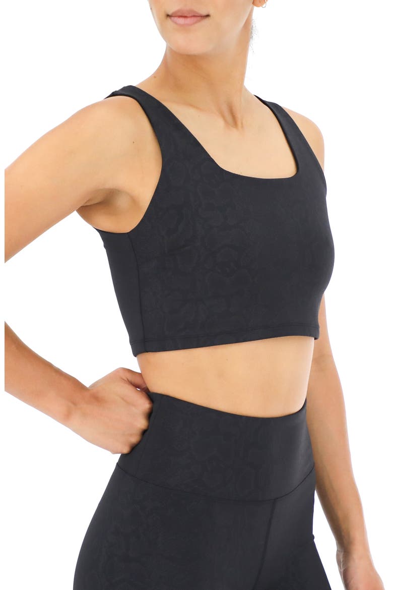 Square Neck Crop Top, Alternate, color, BLACK