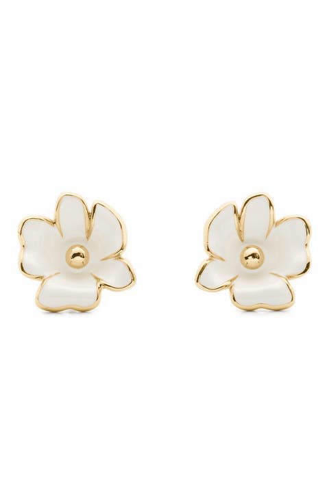 flower stud earrings