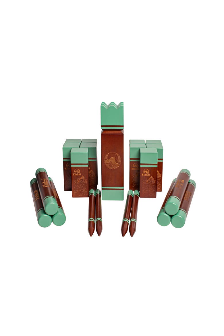 Hevea Crusader Kubb Game, Alternate, color, Natural Wood