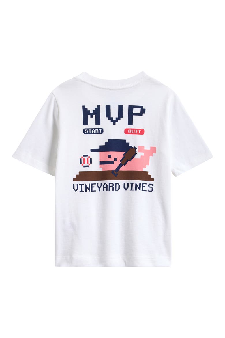 Kids' Baseball Pixel Pocket Graphic T-Shirt, Alternate, color, WHITE CAP