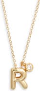 Chelsea28 Goldtone Initial Pendant Necklace