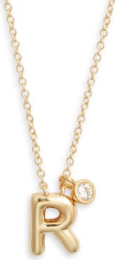Chelsea28 Goldtone Initial Pendant Necklace