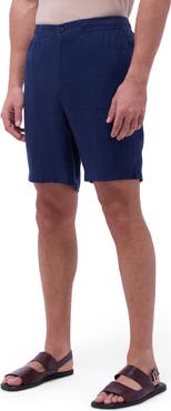 Bugatchi Trent Drawstring Linen Shorts