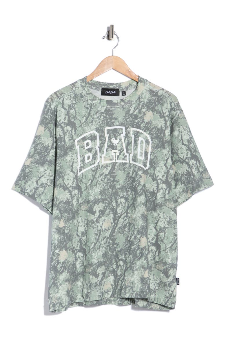 Varsity Bad Graphic T-Shirt, Alternate, color, STEALTH MODE DARK