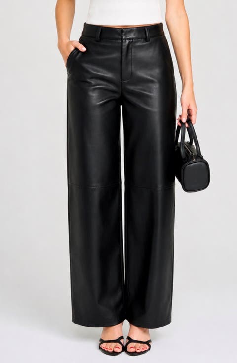 Orlena Faux Leather Pants