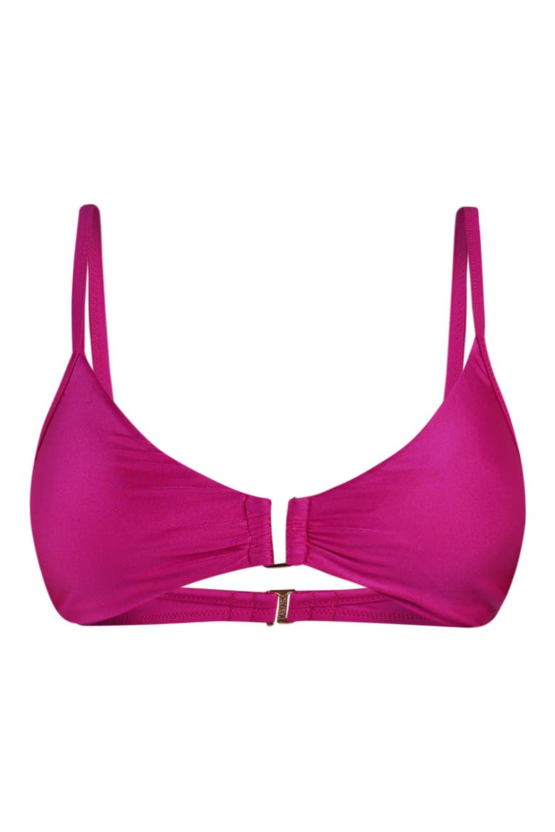 Yazmin Shimmer Swim Top, Alternate, color, FUCHSIA