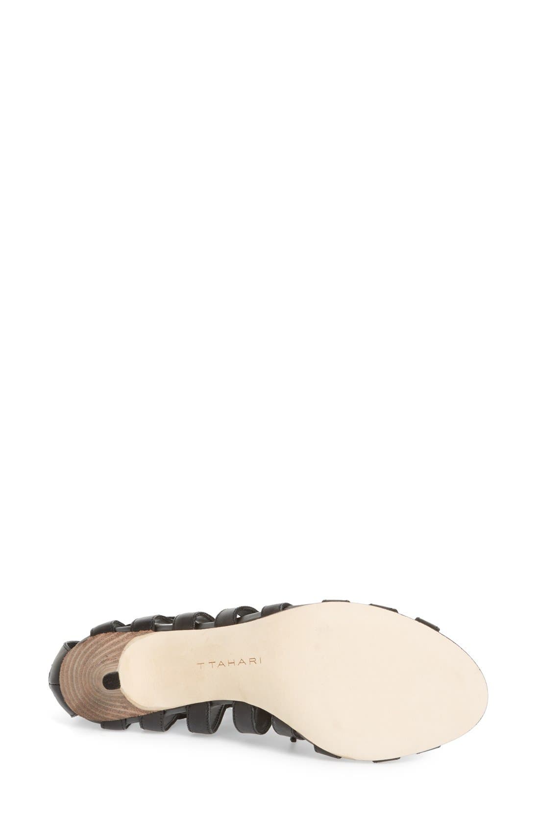 'Rhodeus' Sandal, Alternate, color, BLACK