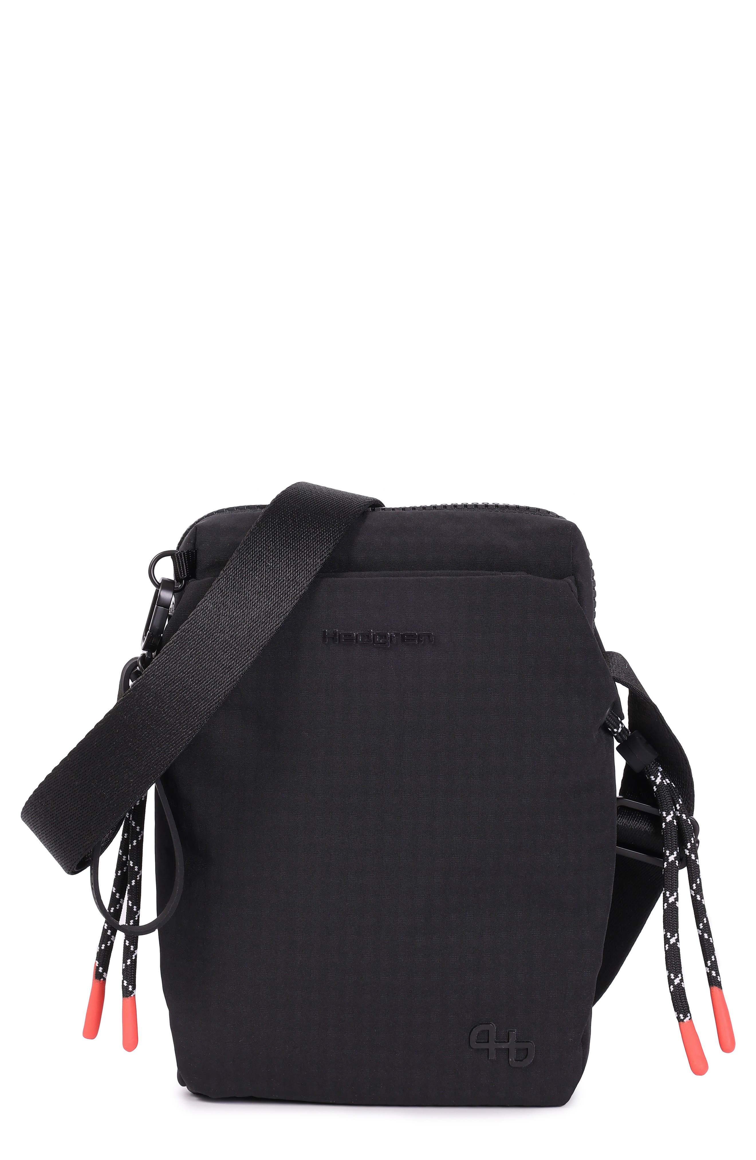Hedgren Sipho Water Repellent Crossbody Bag, Main, color, Black